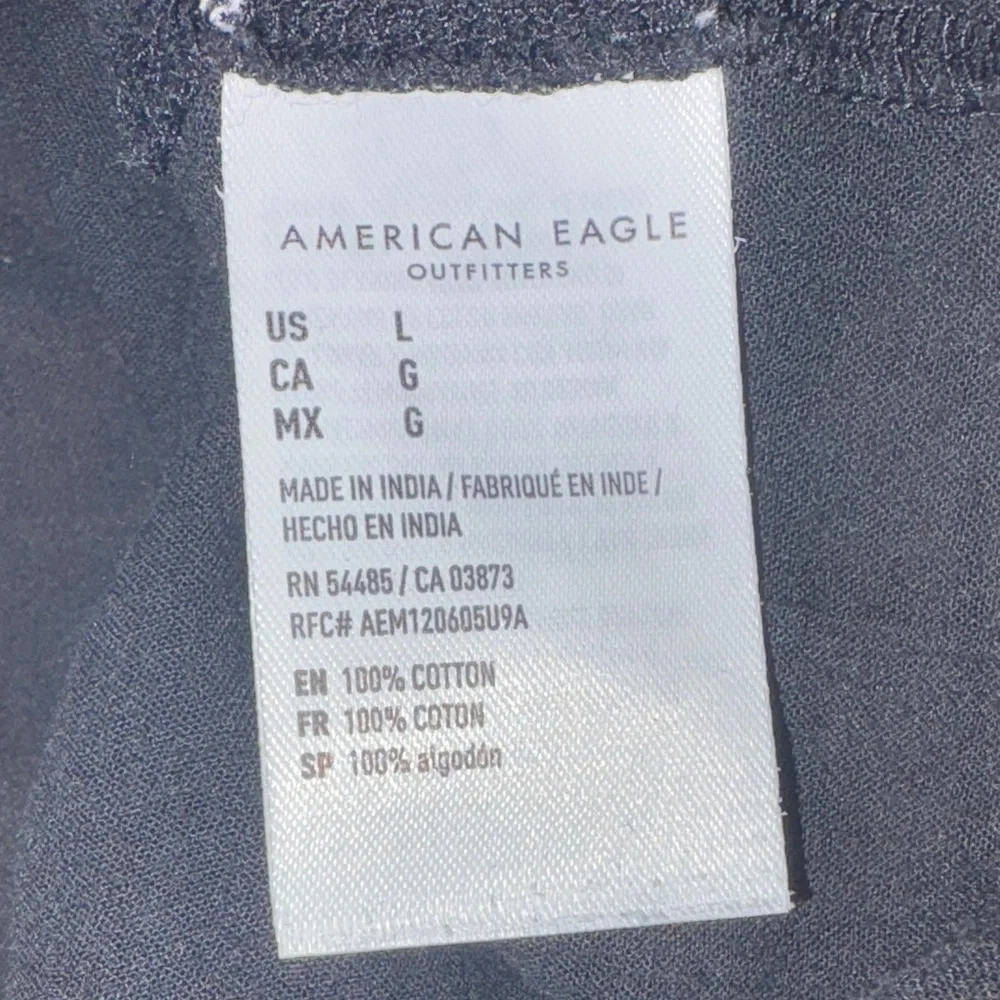 American Eagle Outfitters Black Blouse Flowy size large - Picture 6 of 8